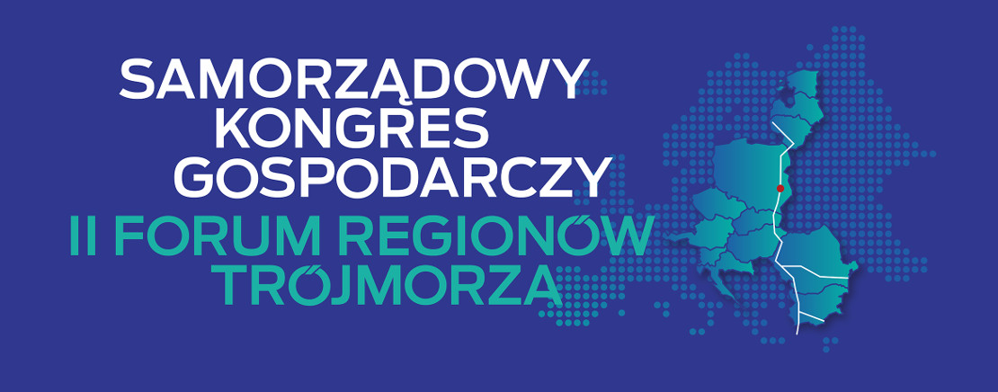 Samorządowy Kongres Gospodarczy II Forum Regionów Trójmorza logo